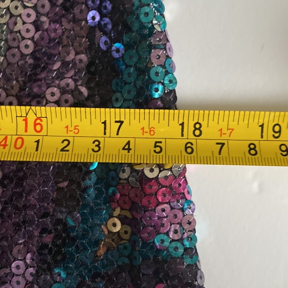 Intimately Free People Women's Multicolored Sequin Printed Chemise Medium - Picture 9 of 11